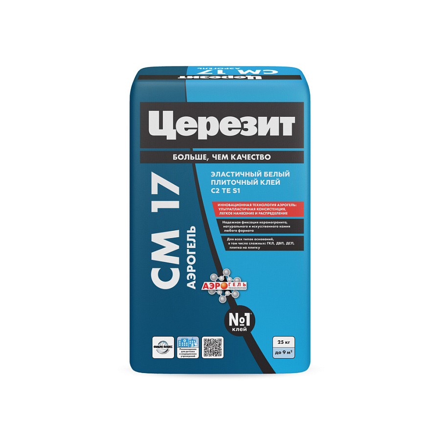 Клей д/плитки Ceresit CM17 АЭРОГЕЛЬ (5кг/4шт)