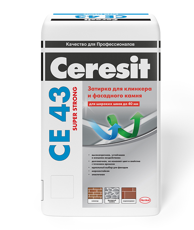 Затирка Ceresit CE43 высокопрочная (ДЫМЧАТО-БЕЛАЯ 02) (25кг/48шт)