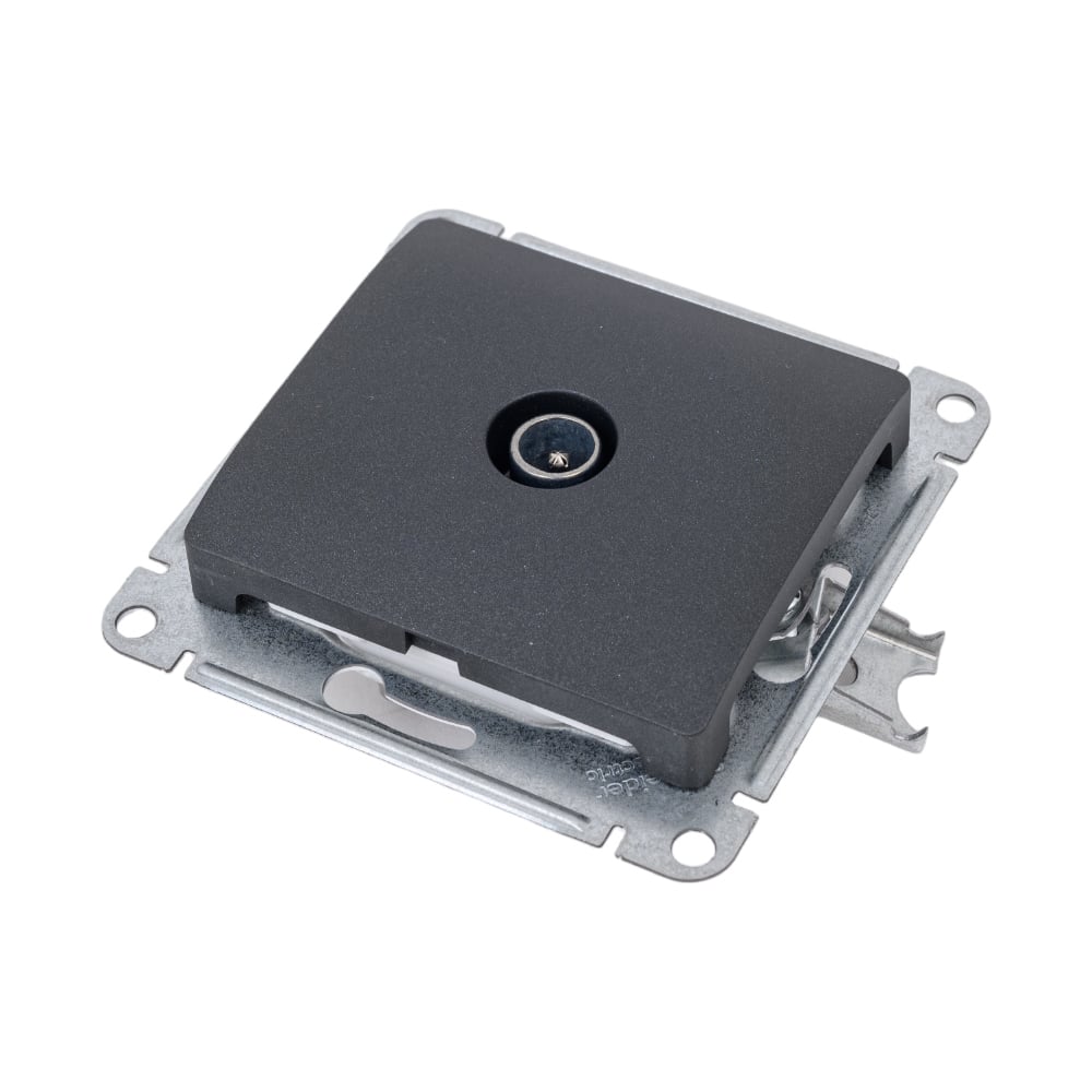 GLOSSA TV розетка оконченая 1DB, механизм. АНТРАЦИТ