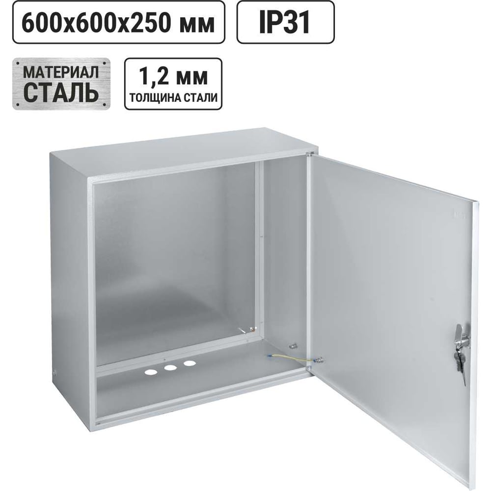 Корпус металлический ЩМП-6.6.2-0 (600х600х250) TDM