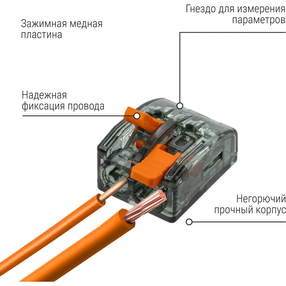 Соединительная клемма СК-612 (2,5мм2) (2 вых) TDM