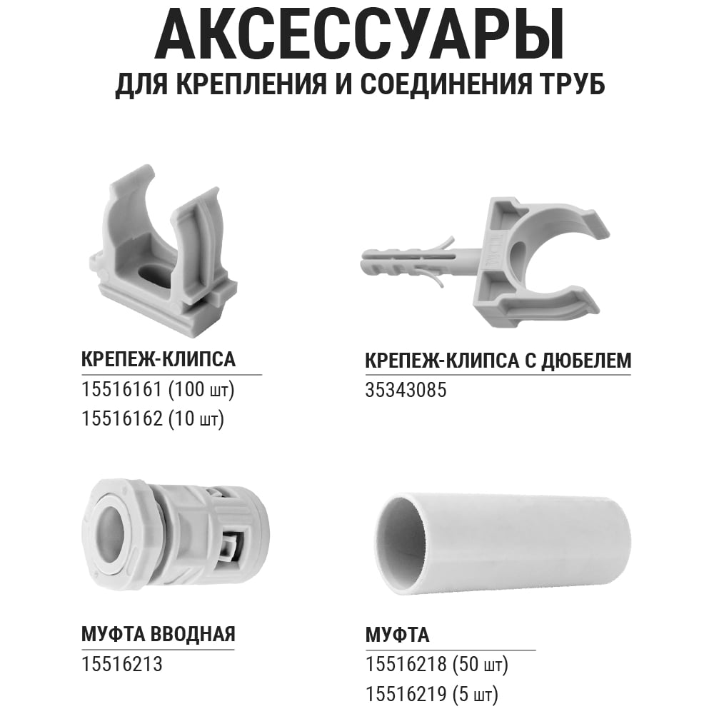 Труба гофрированная ПВХ d 20 с зондом (100м) легкая TDM