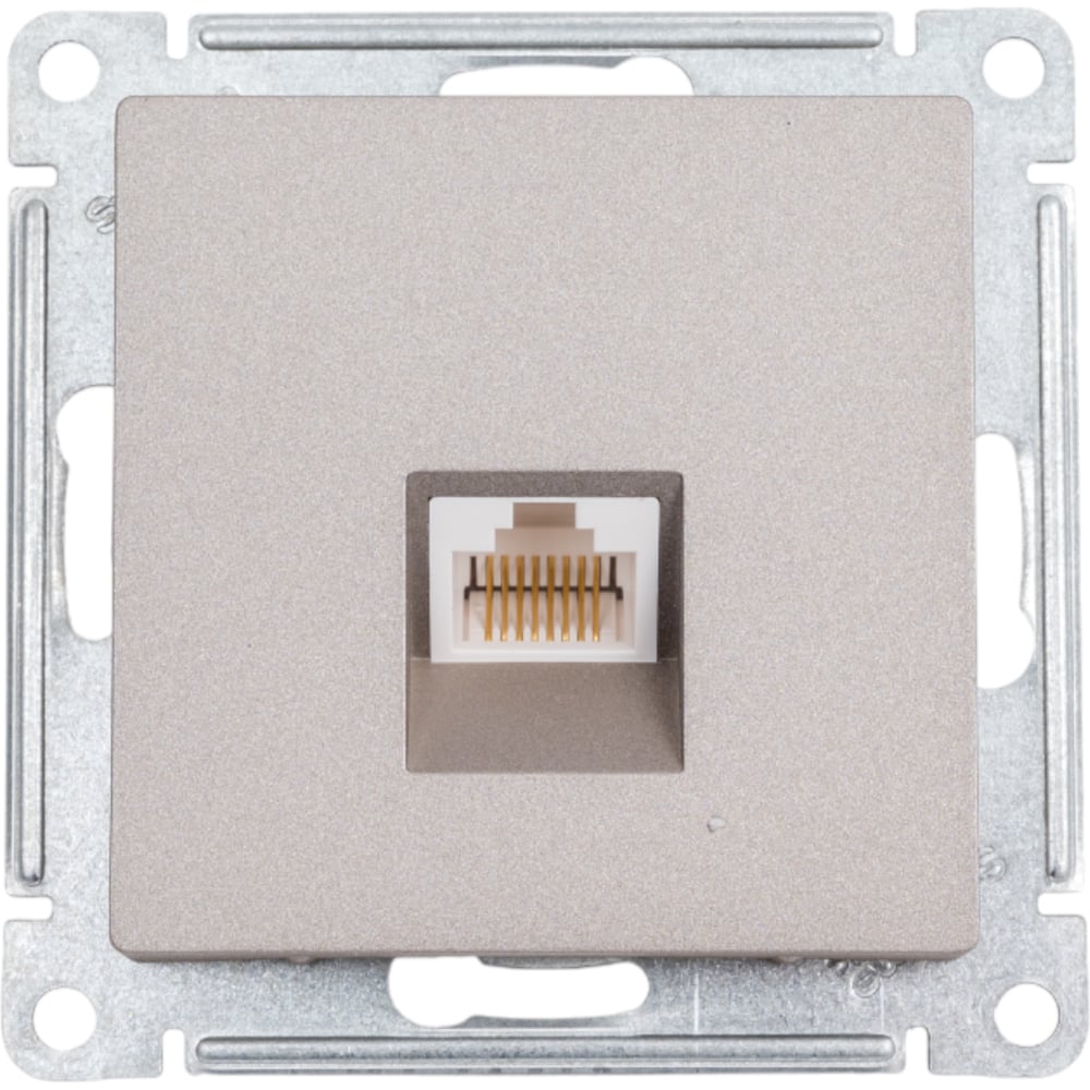 SE Atlas Design Шампань роз комп RJ45, механизм