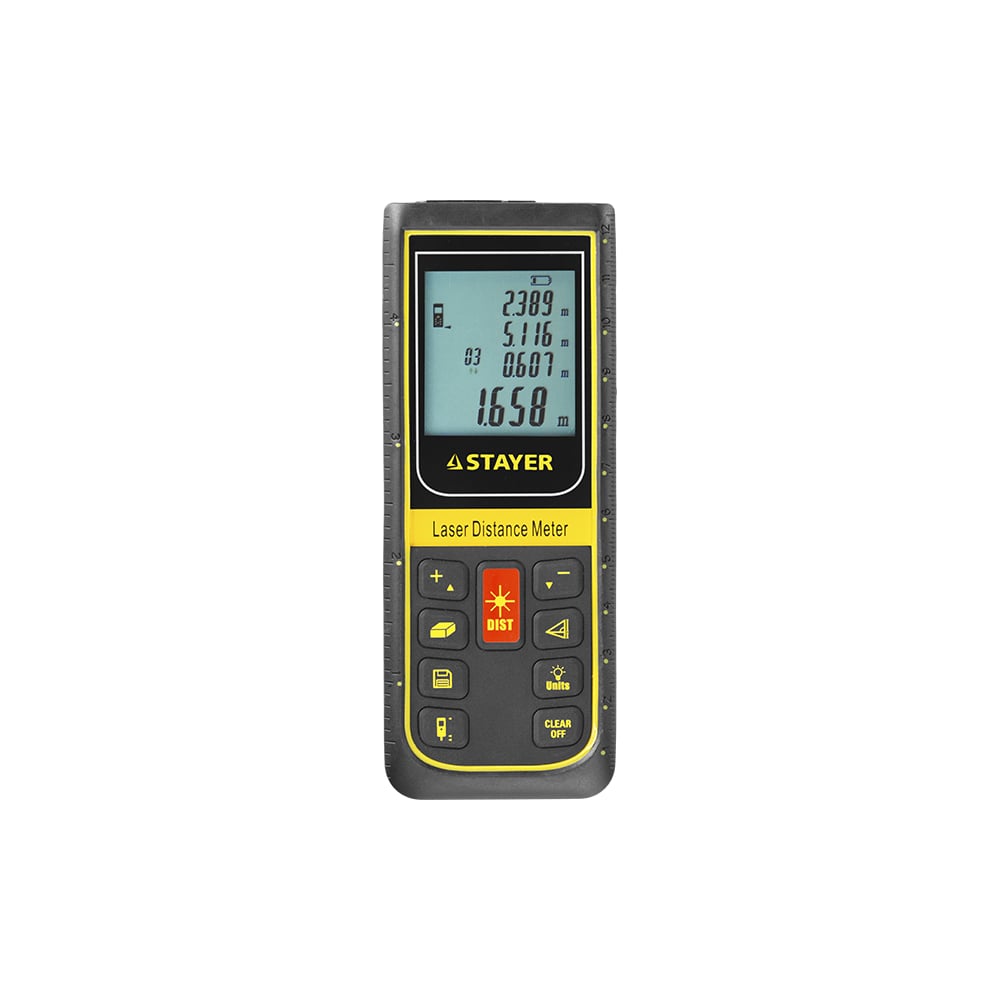 Дальномер PRO-Control лазерный, дальность 100м, точность 2мм STAYER Professional 1/10