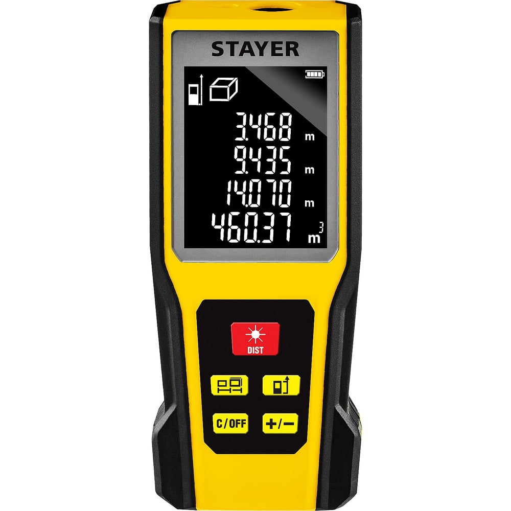 Дальномер лазерный LDM-60, дальность 60м, 5 функций  STAYER Professional 1/5/20