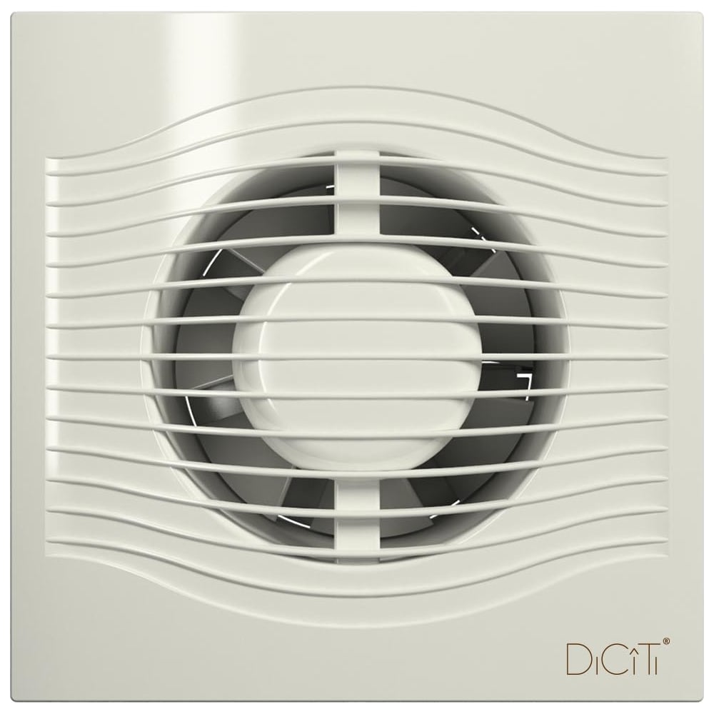 Вытяжной вентилятор ERA DiCiTi с обрат. клапаном D100 слоновая кость (13шт/уп)