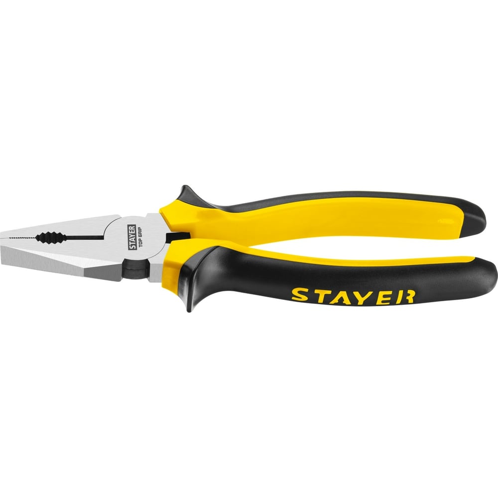 Плоскогубцы комбинированные "TopGrip" Stayer, 200мм