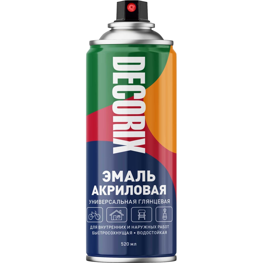Аэрозоль Decorix универс.зеленый-глянцевый 520мл (12шт/уп) А14