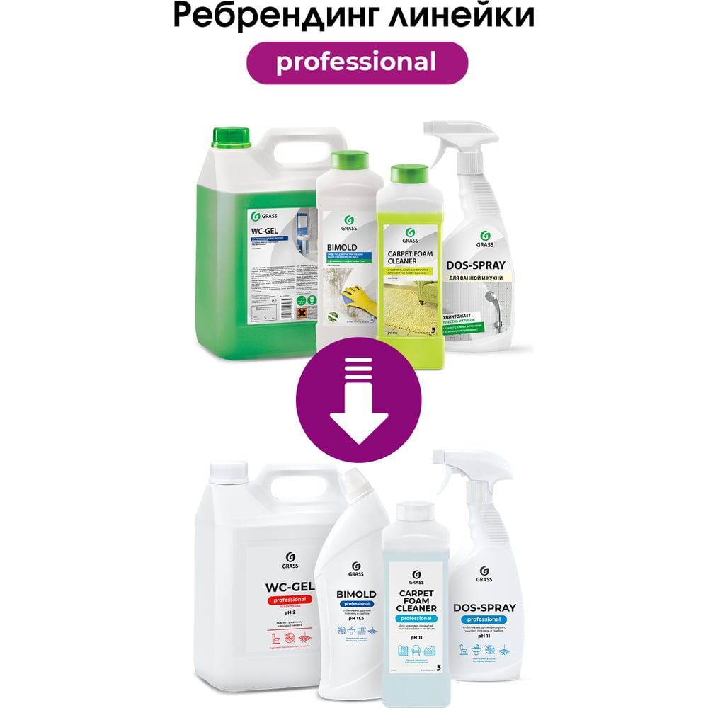 Чистящее средство "WC-gel Professional" флакон 750мл