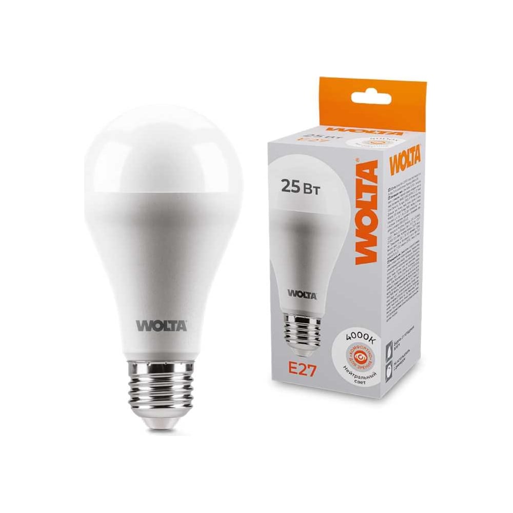 Лампа LED WOLTA 25S67BL25E27 4000K