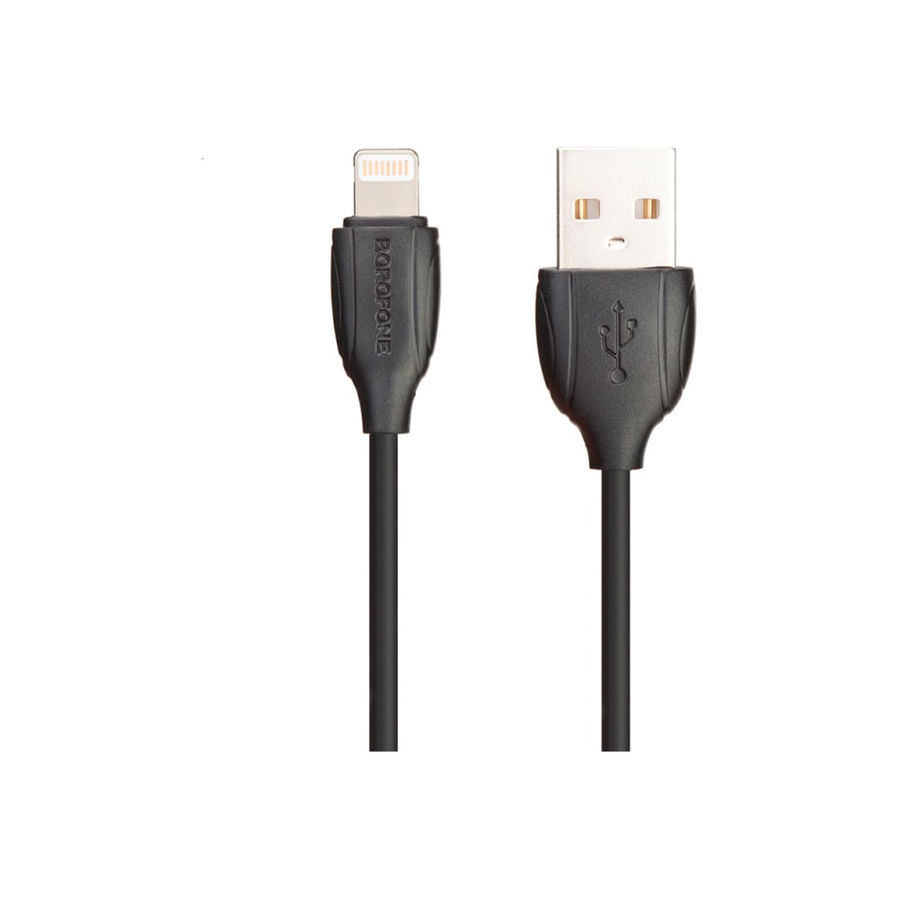 Кабель Lightning Borofone X19 1м 2.4A Real 2