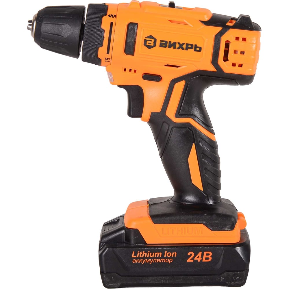 Шуруповерт аккумулят Вихрь ДА-24Л-2К (24V 2Li-lon x2Ач) кейс