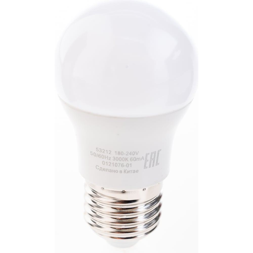 Лампа светодиодная LED Elementary Шар 12W E27 3000k, теплый белый, GAUSS