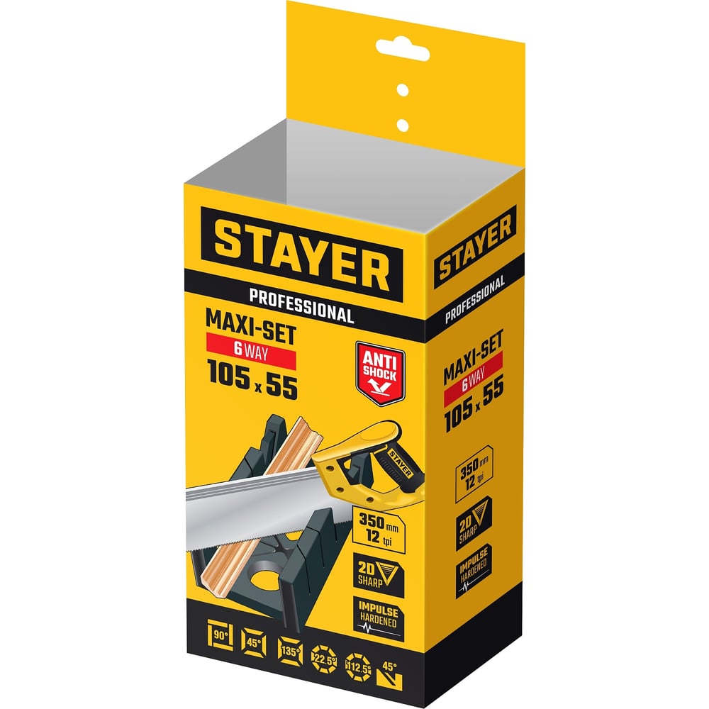 Стусло Stayer Master Maxi 4 + ножовка 350мм 12TPI