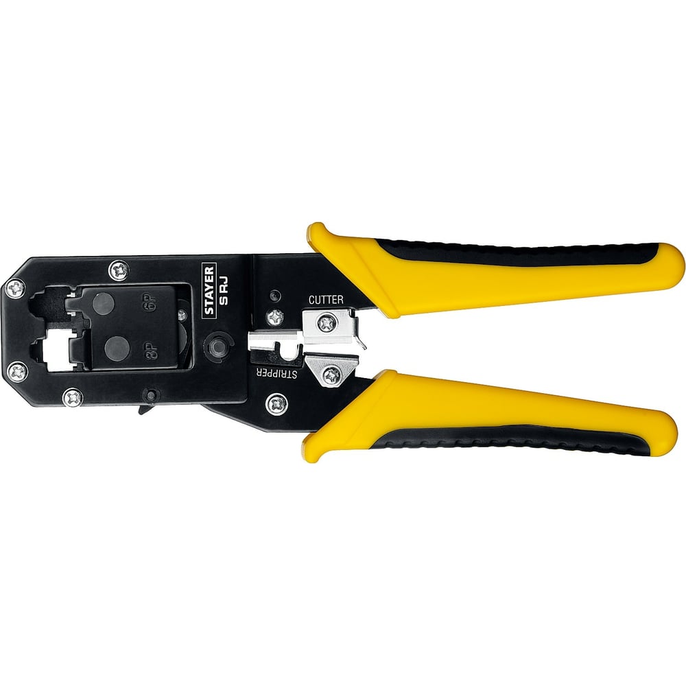 Кримпер универсальный Professional, RJ45, RJ11/RJ12, STAYER