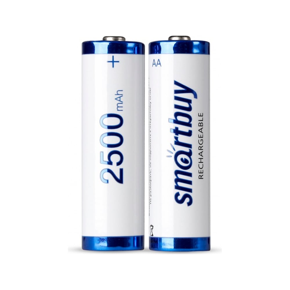 Аккумулятор NiMh Smartbuy AA/2BL 2500 mAh (24/240) (SBBR-2A02BL2500)