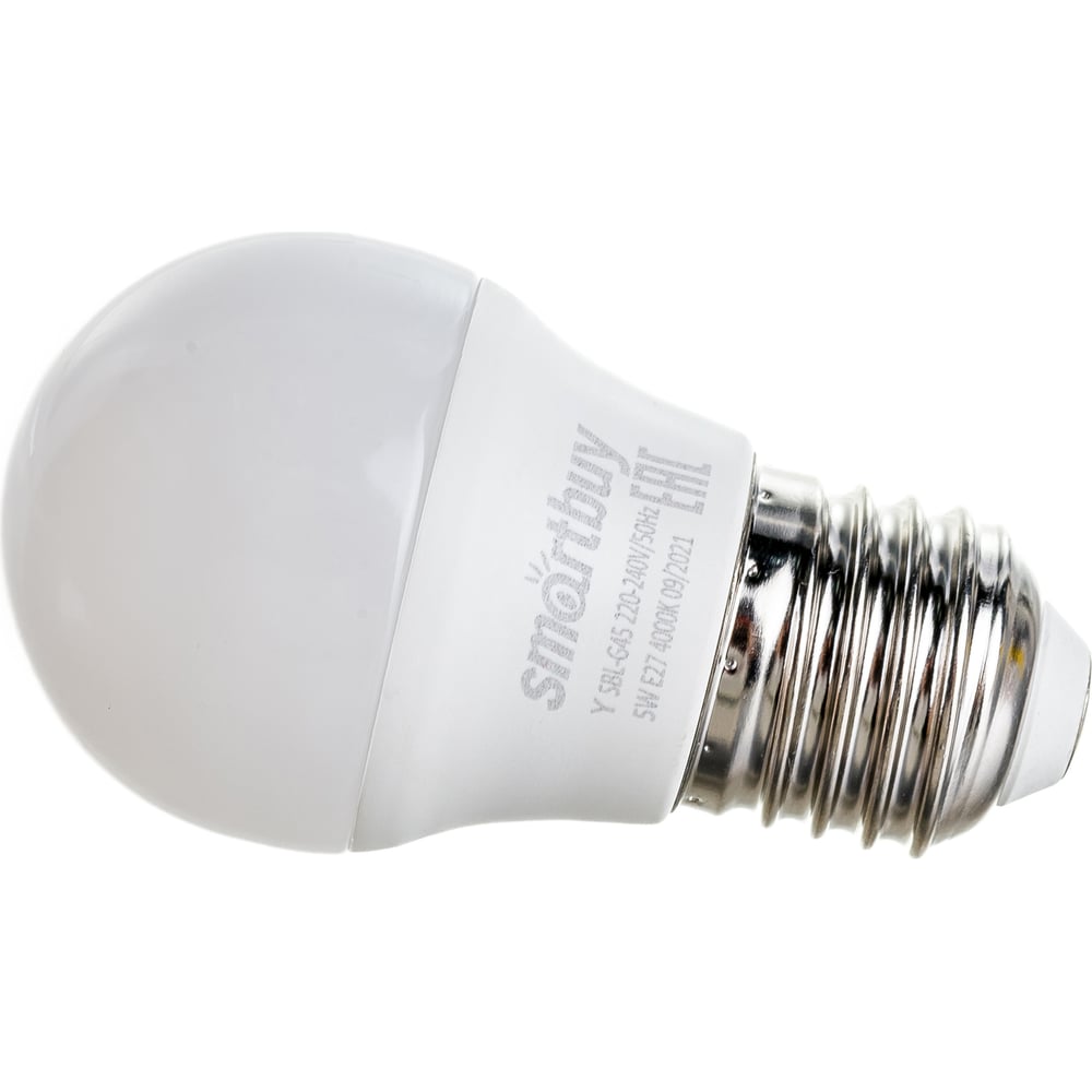 Светодиодная (LED) Лампа Smartbuy-G45-05W/4000/E27