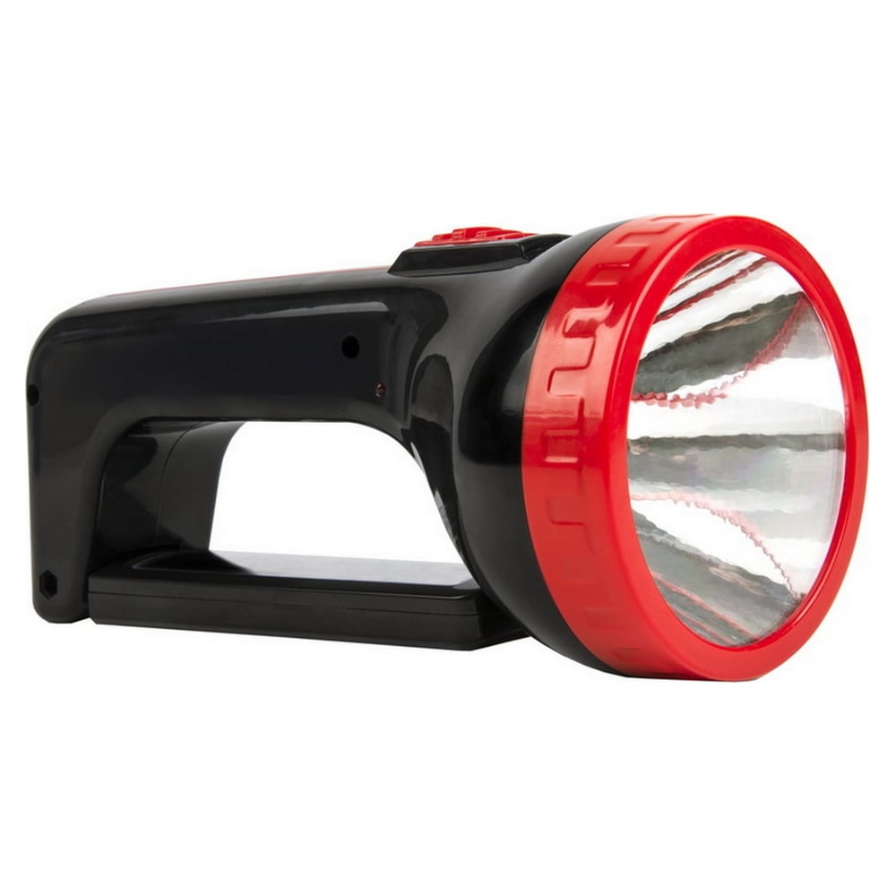 Аккумуляторный фонарь-прожектор 2 в 1 1W+12 SMD, черный (SBF-303-K) 1/120