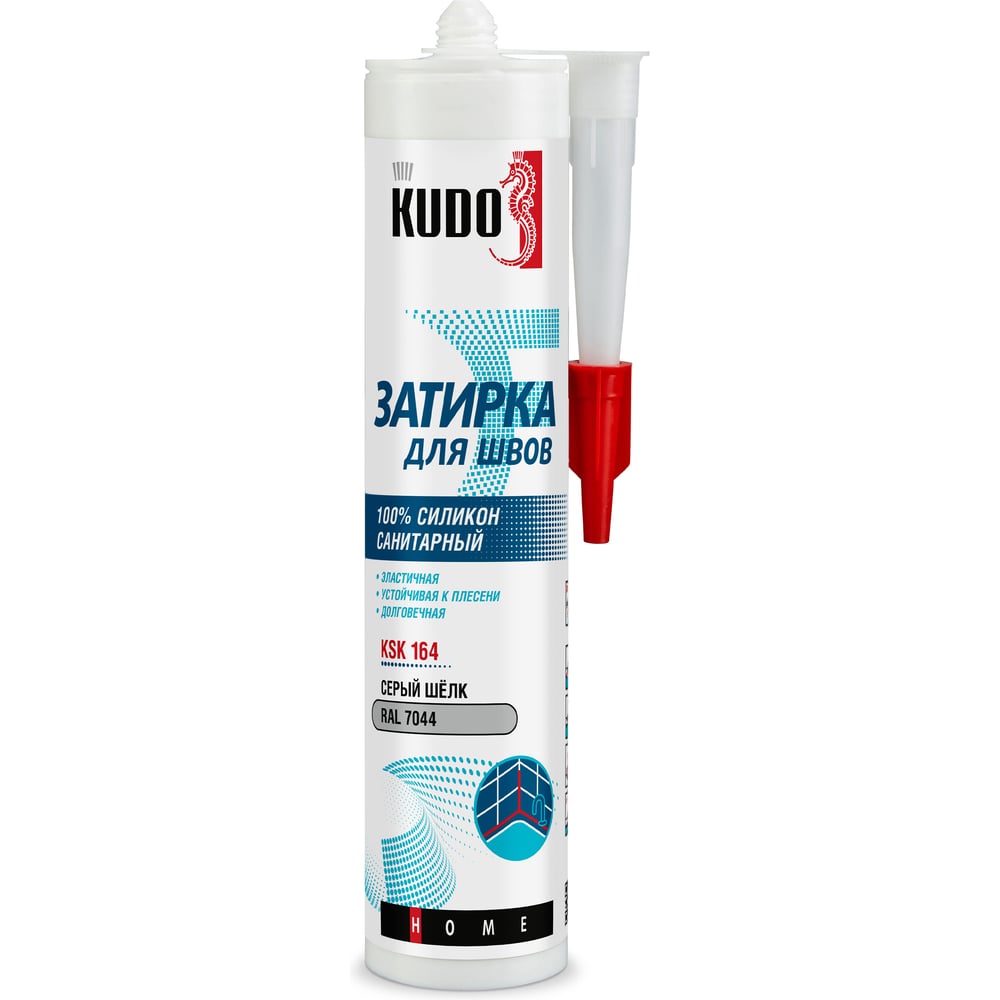 Герметик-затирка KUDO KSK1614 серый шелк RAL 7044 (12шт/уп)