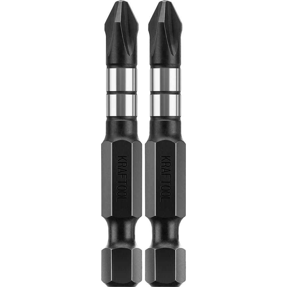 Биты Kraftool Impact Pro, Philips, E 1/4, PH2, 50мм