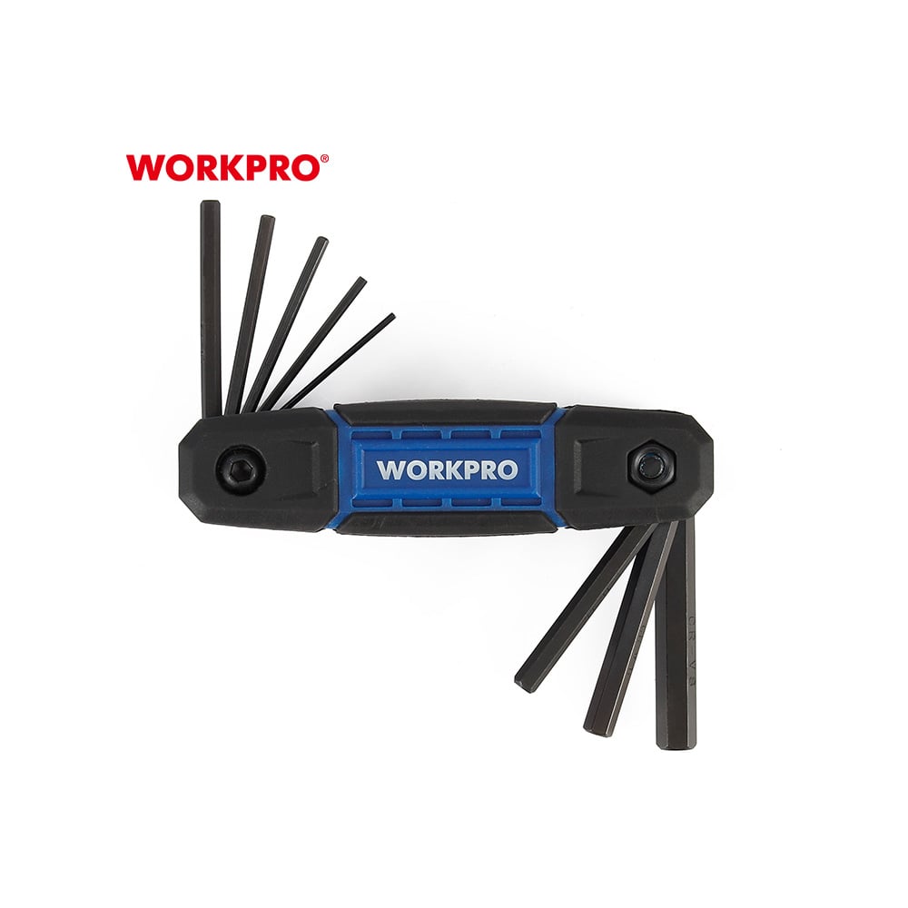 Набор шестигранных ключей 8шт (Метрический) WORKPRO складной