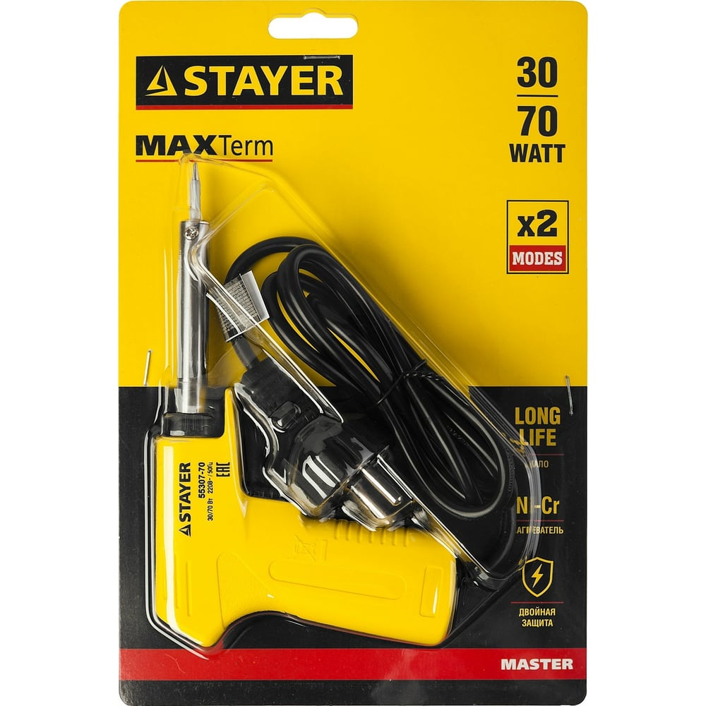 Паяльник электрический Stayer "Master" 30/70Вт, 220В