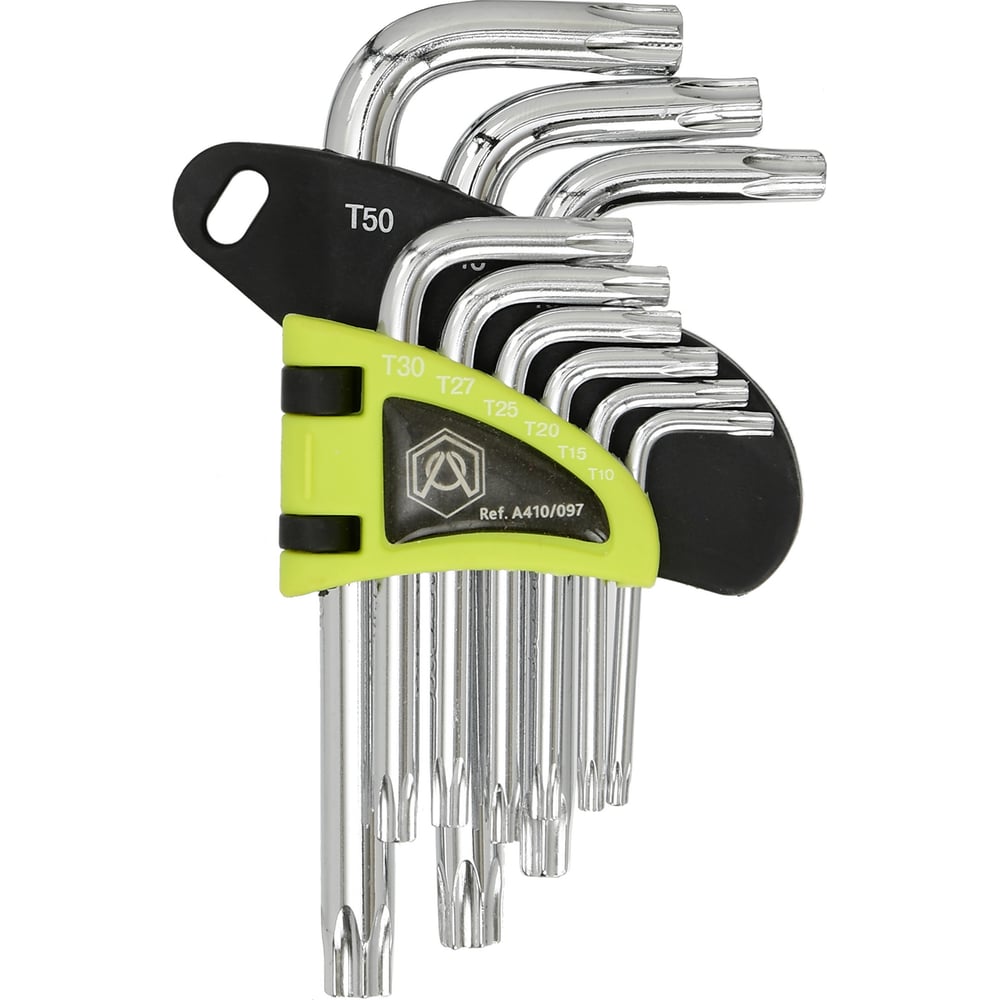 Набор ключей TORX,  9шт, CrV, короткие, Armero