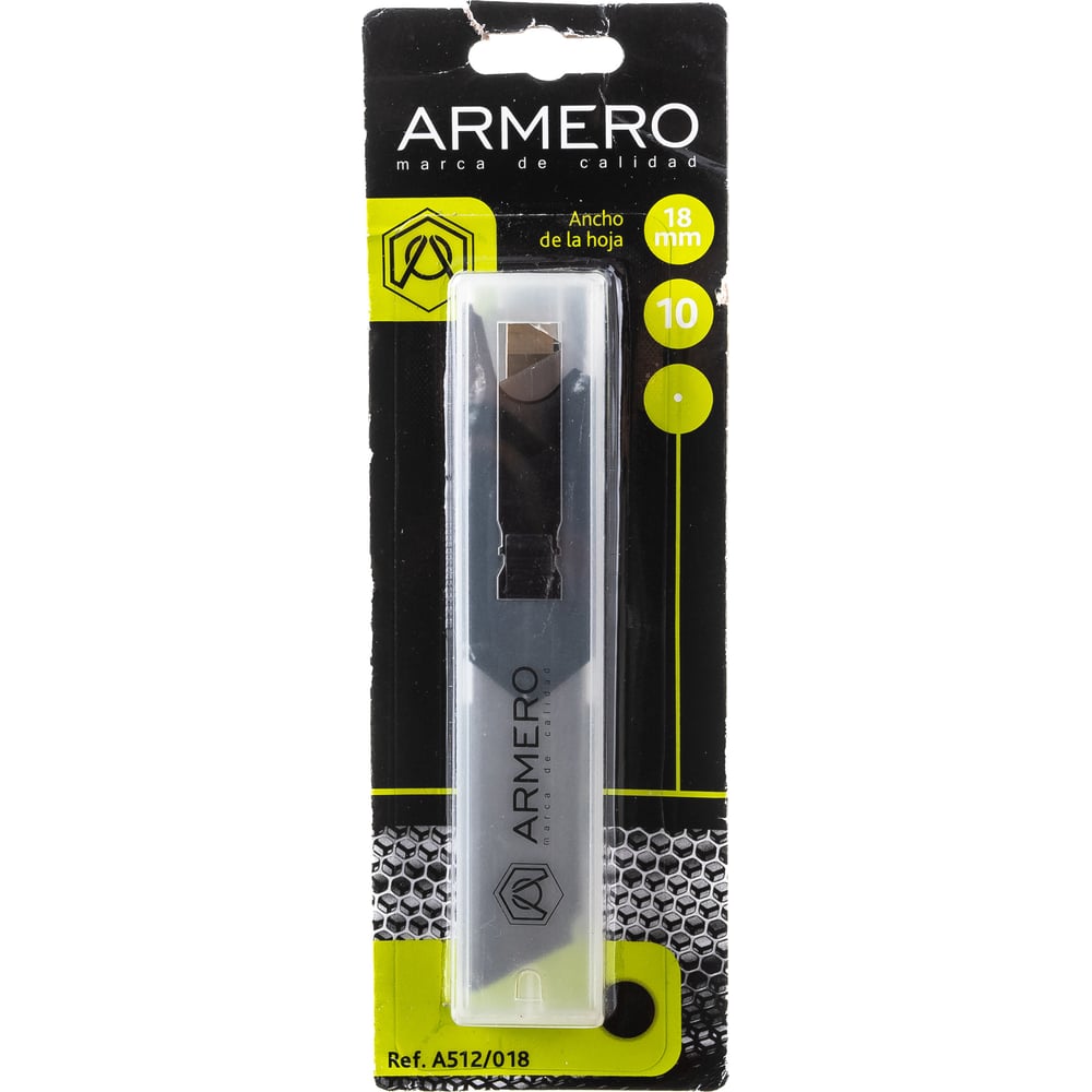 Лезвие сегментное 18мм, 10 шт, Armero