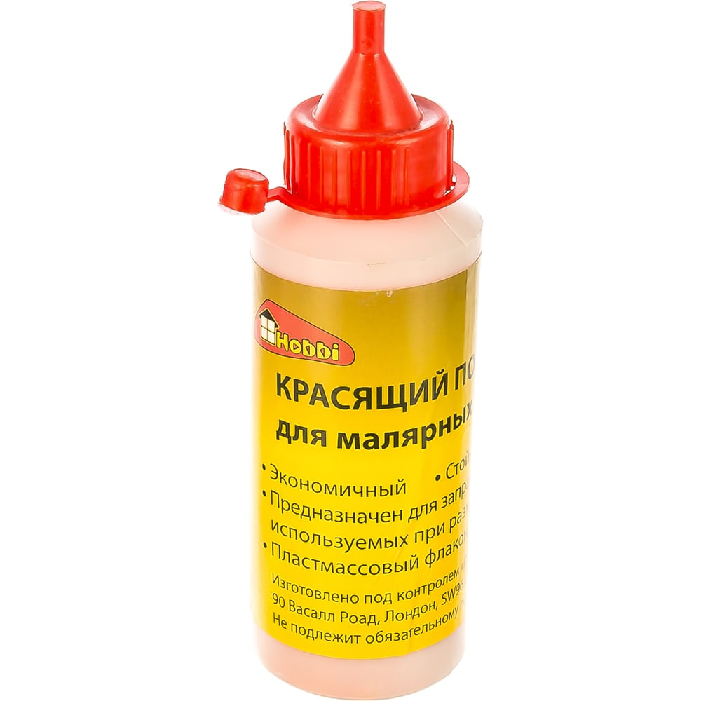 Порошок красящий для малярных шнуров, красный 115г, Ремоколор