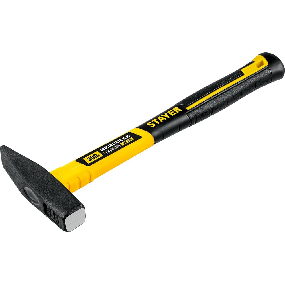 Молоток слесарный с фиброглассовой рукояткой 300гр, STAYER Fiberglass