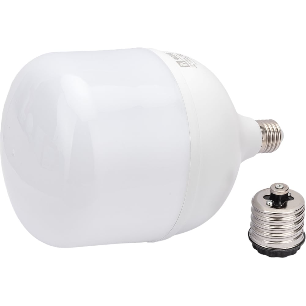 Лампа сд LED-HP-PRO 60Вт 230В E27 с адаптером Е40 6500К 5700Лм IN HOME