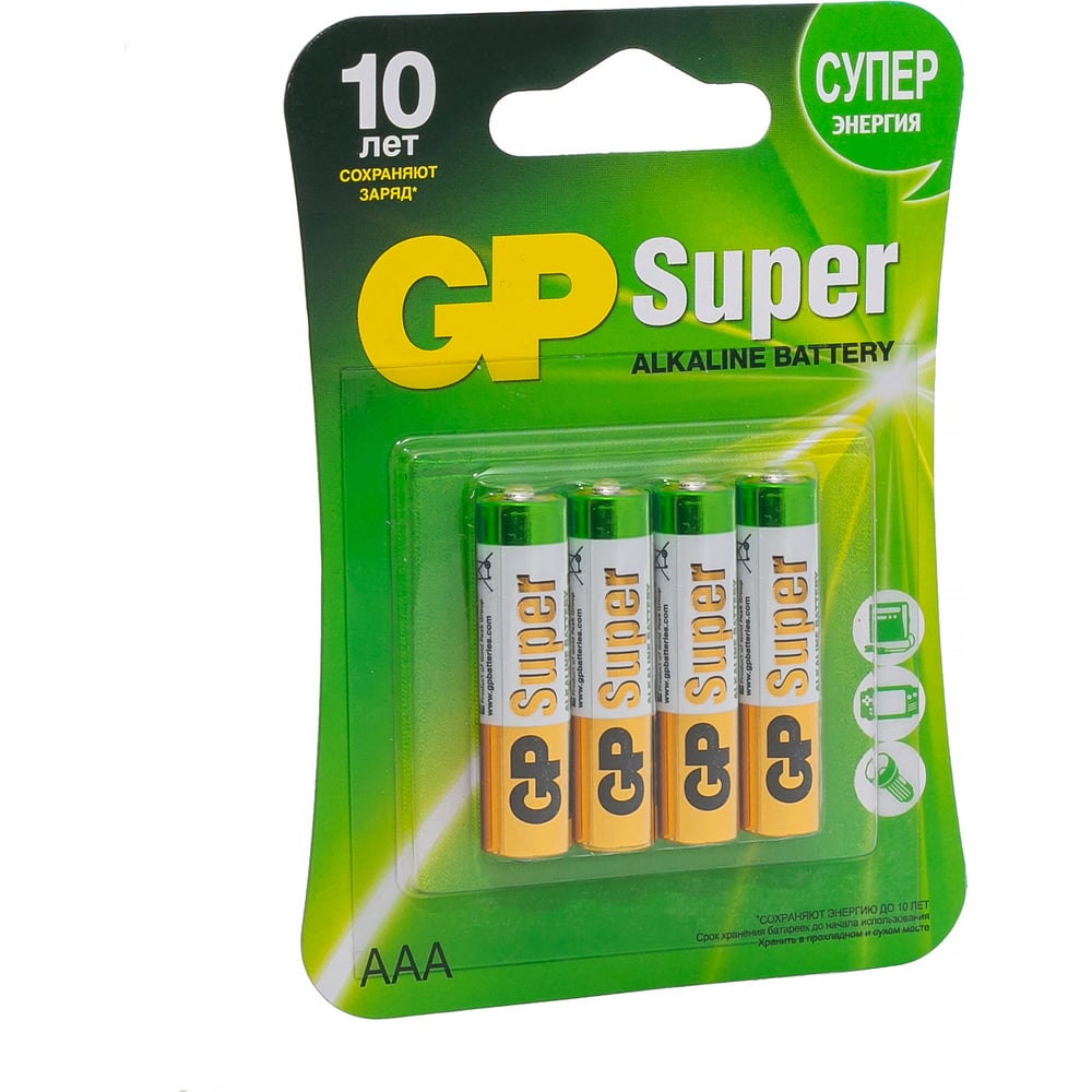 GP-Батарейка Superalkine LR03 24A 4BL