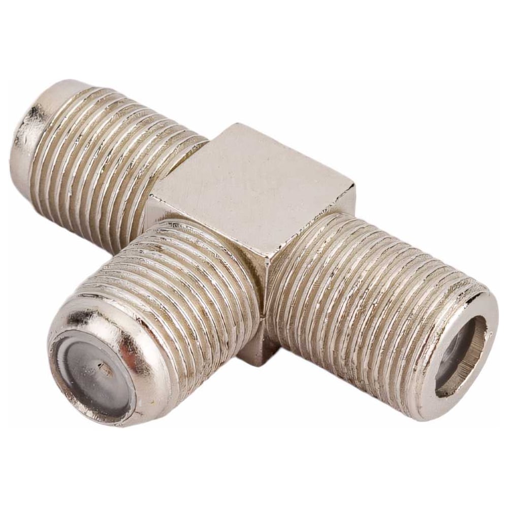 Переходник антенный, (3-гнезда F), тройник, (1шт.) (пакет) PROconnect
