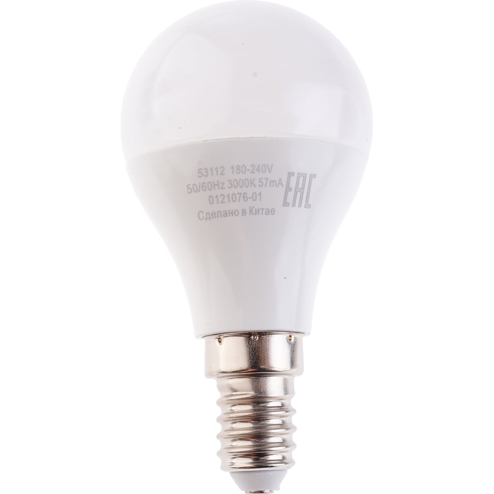 Лампа светодиодная LED Elementary Шар 12W E14 920lm 3000k, теплый белый, GAUSS