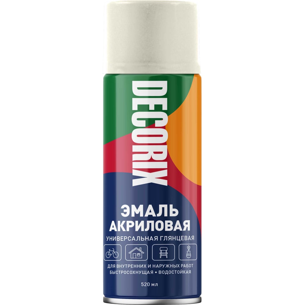 Аэрозоль Decorix универс.слоновая кость 520мл (12шт/уп) А01