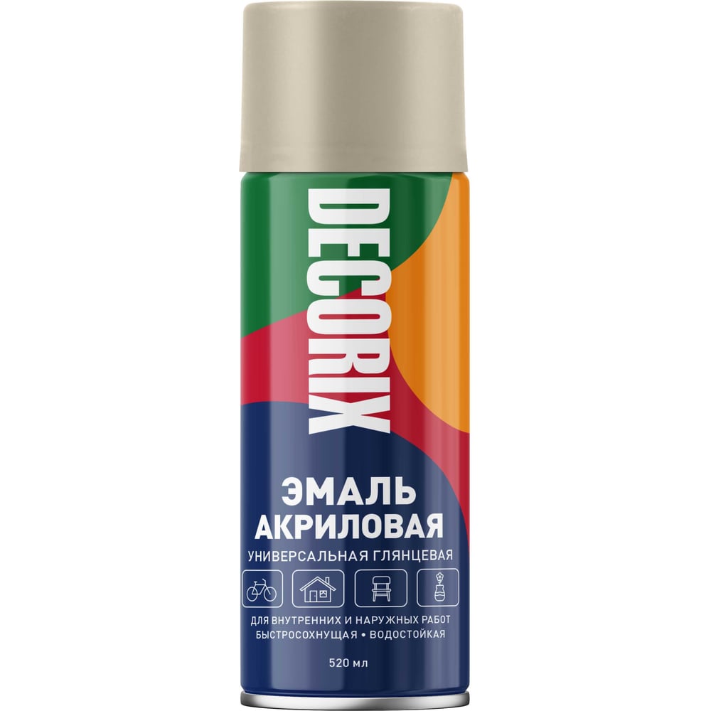 Аэрозоль Decorix универс.бежевый 520мл (12шт/уп) NO.107