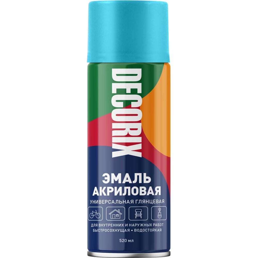 Аэрозоль Decorix универс.светло-голубой 520мл (12шт/уп) А20