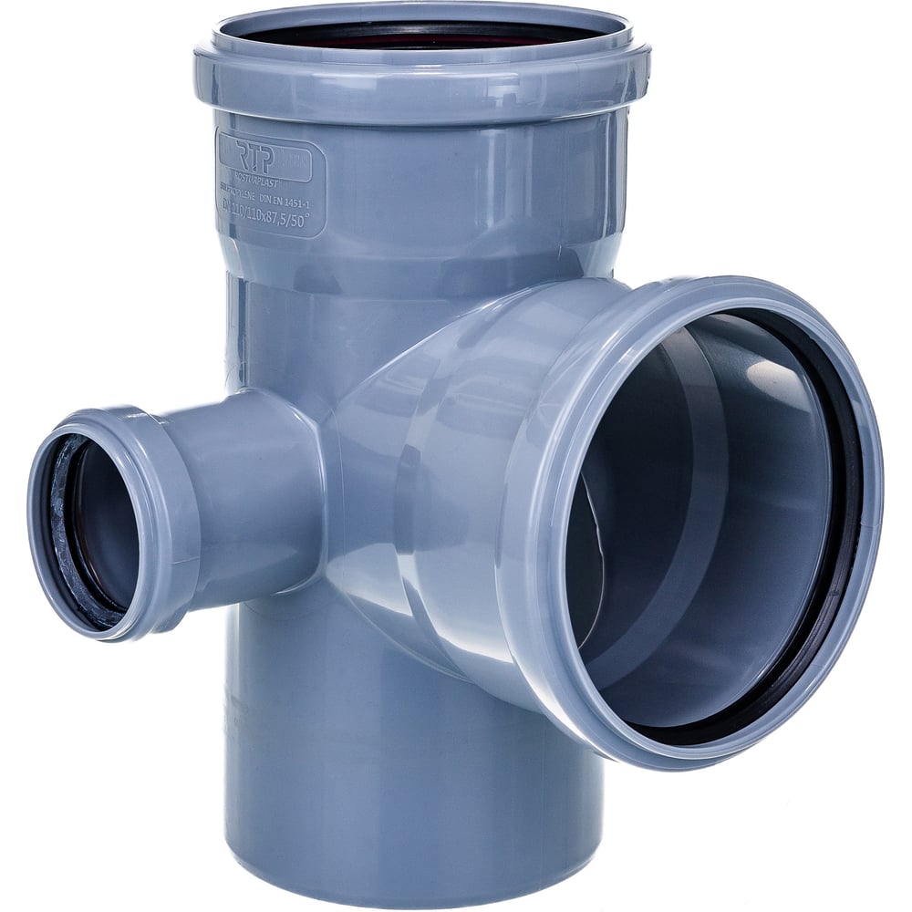 Крестовина двухплоскостная RosTurPlast D110/110/50х87 левая (20шт/уп)