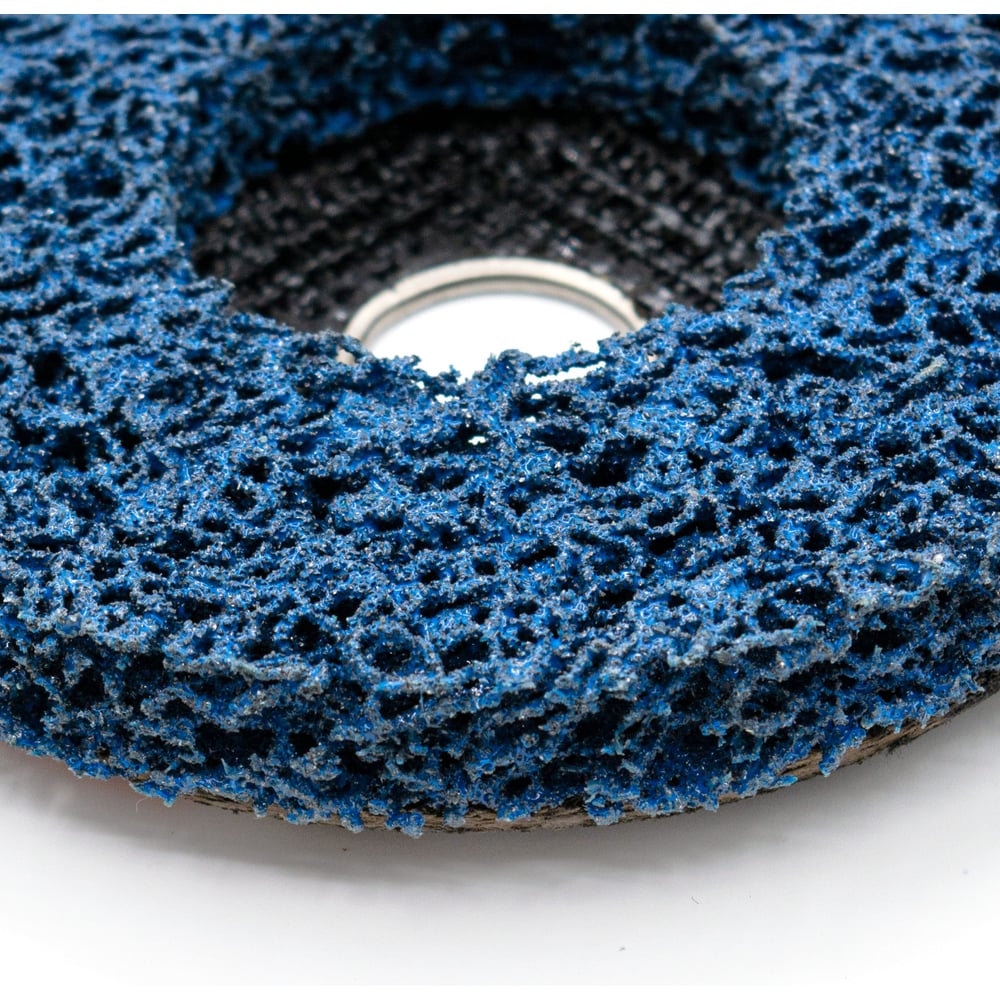 Круг зачист. полимер. (коралловый) Голубой,  coarse grain (грубый), 125х22,2х15мм, Ремоколор