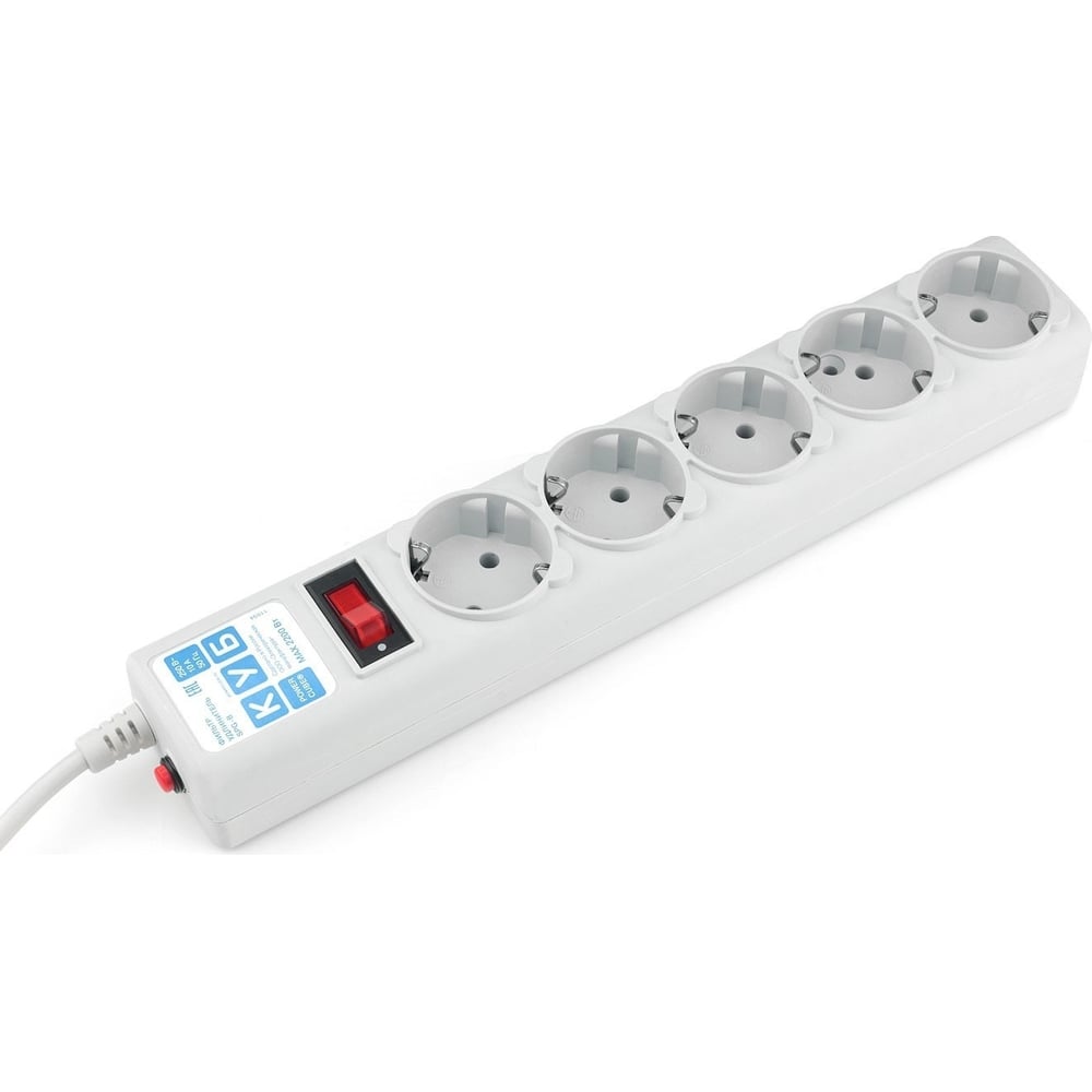 С фильтр Power Cube B 3,0м 5 розеток серый 30шт