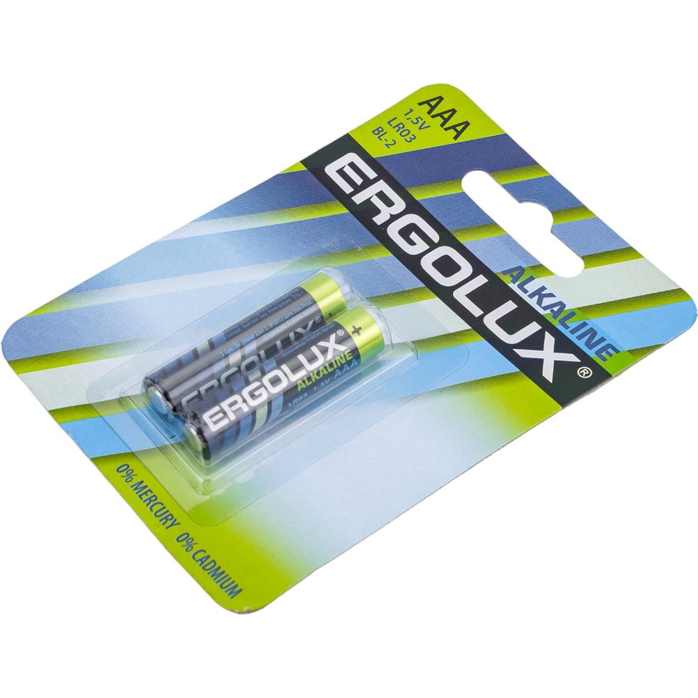 ERGOLUX LR03 Alkaline BL-2 (бат-ка 1,5В) 20шт