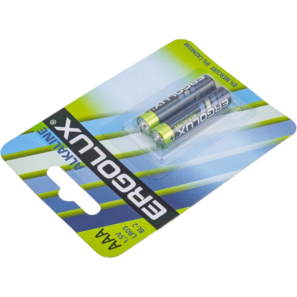 ERGOLUX LR03 Alkaline BL-2 (бат-ка 1,5В) 20шт