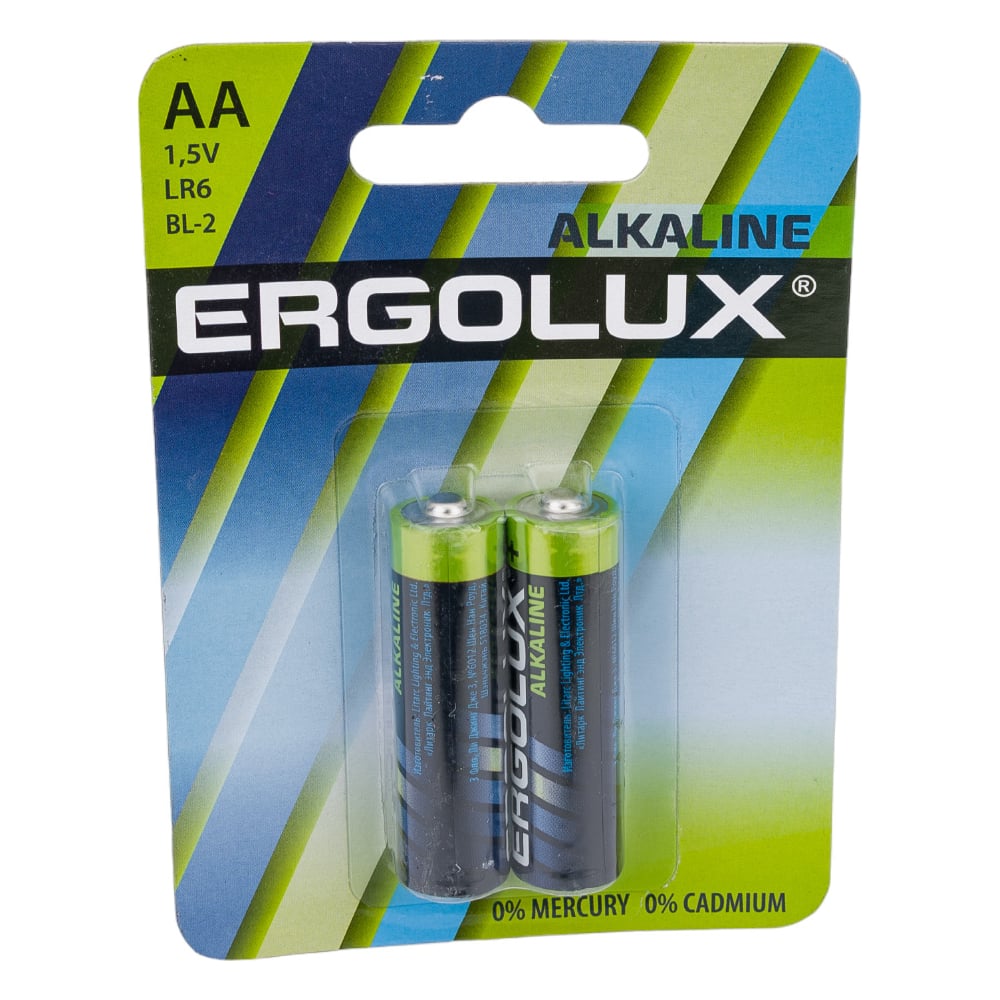 ERGOLUX LR6 Alkaline BL-2 (бат-ка 1,5В) 20шт