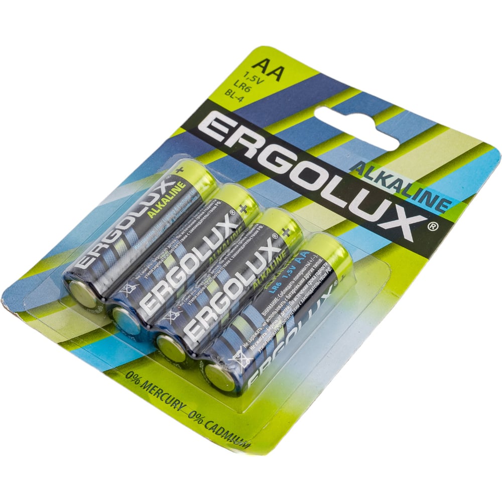 ERGOLUX LR6 Alkaline BL-4 (бат-ка 1,5В) 40шт