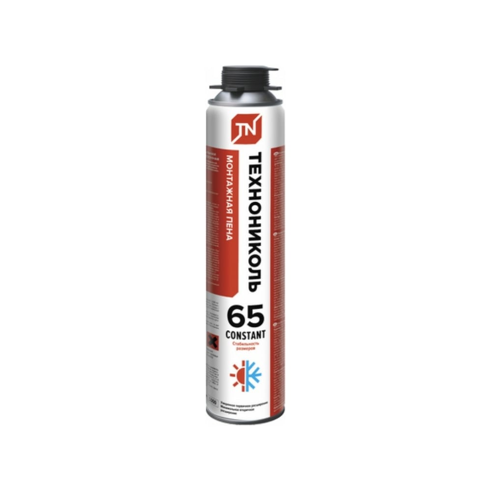 Пена монтажная профессиональная ТЕХНОНИКОЛЬ 65 CONSTANT всесезонная (12шт*990гр)