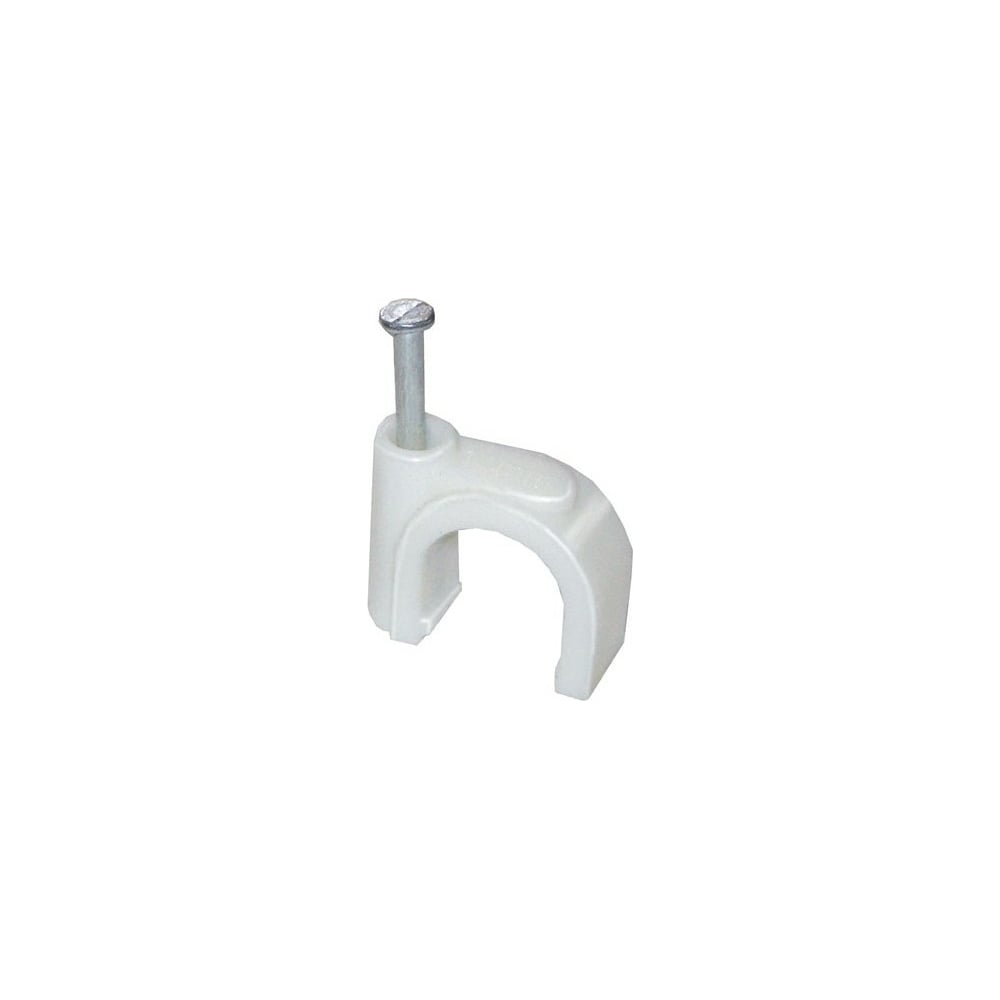 Скоба 4мм круглая пластиковая (100шт) ИЭК