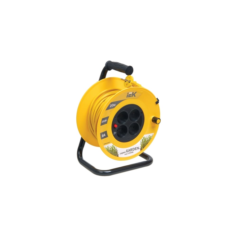 Катушка УК20 с т/з 4 места 2Р/20м 2х0,75 мм2 "Garden" ИЭК