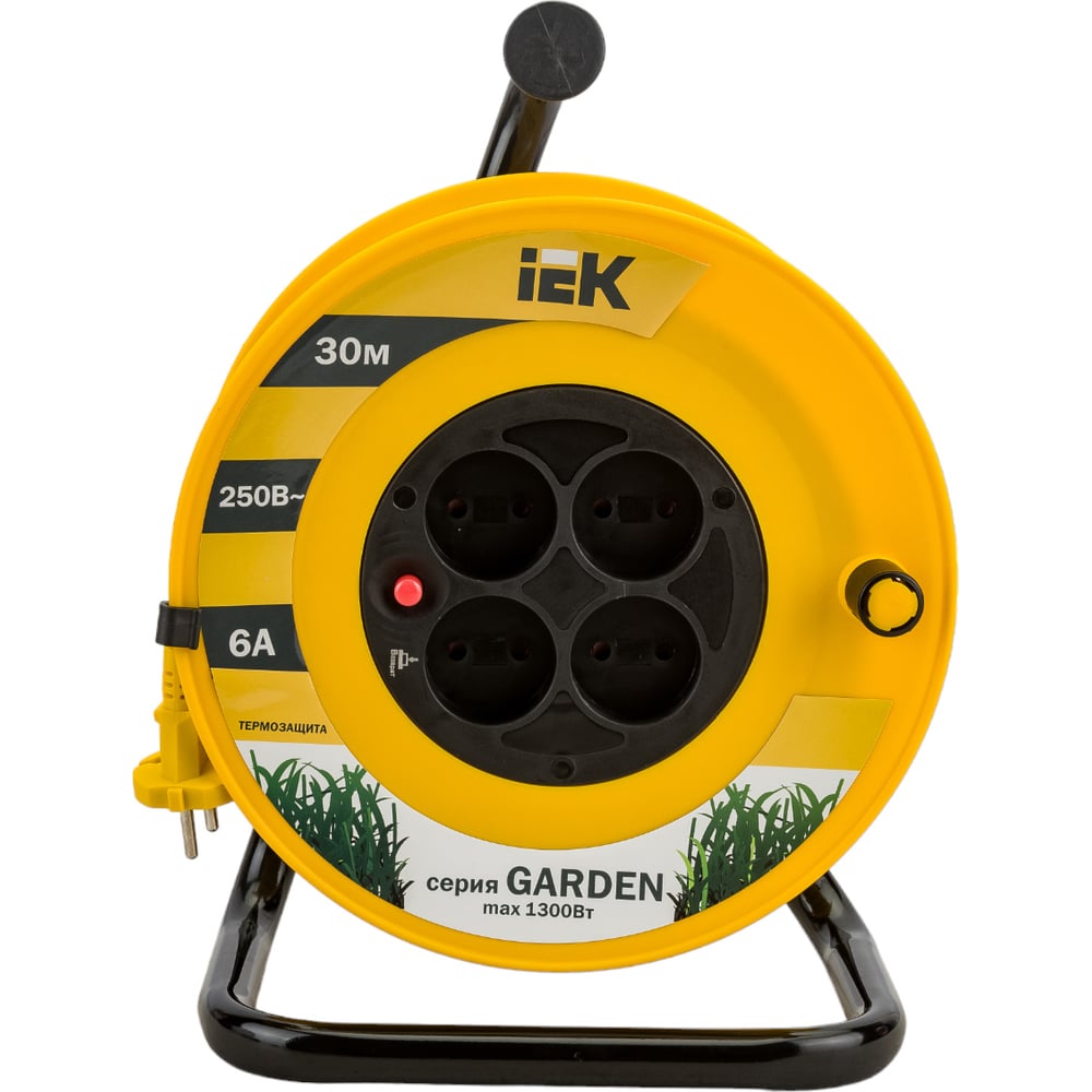Катушка УК30 с т/з 4 места 2Р/30м 2х0,75 мм2 "Garden" ИЭК