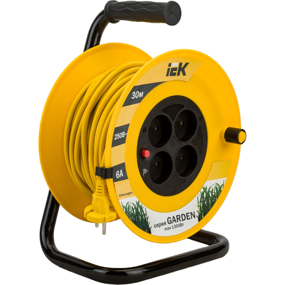 Катушка УК30 с т/з 4 места 2Р/30м 2х0,75 мм2 "Garden" ИЭК