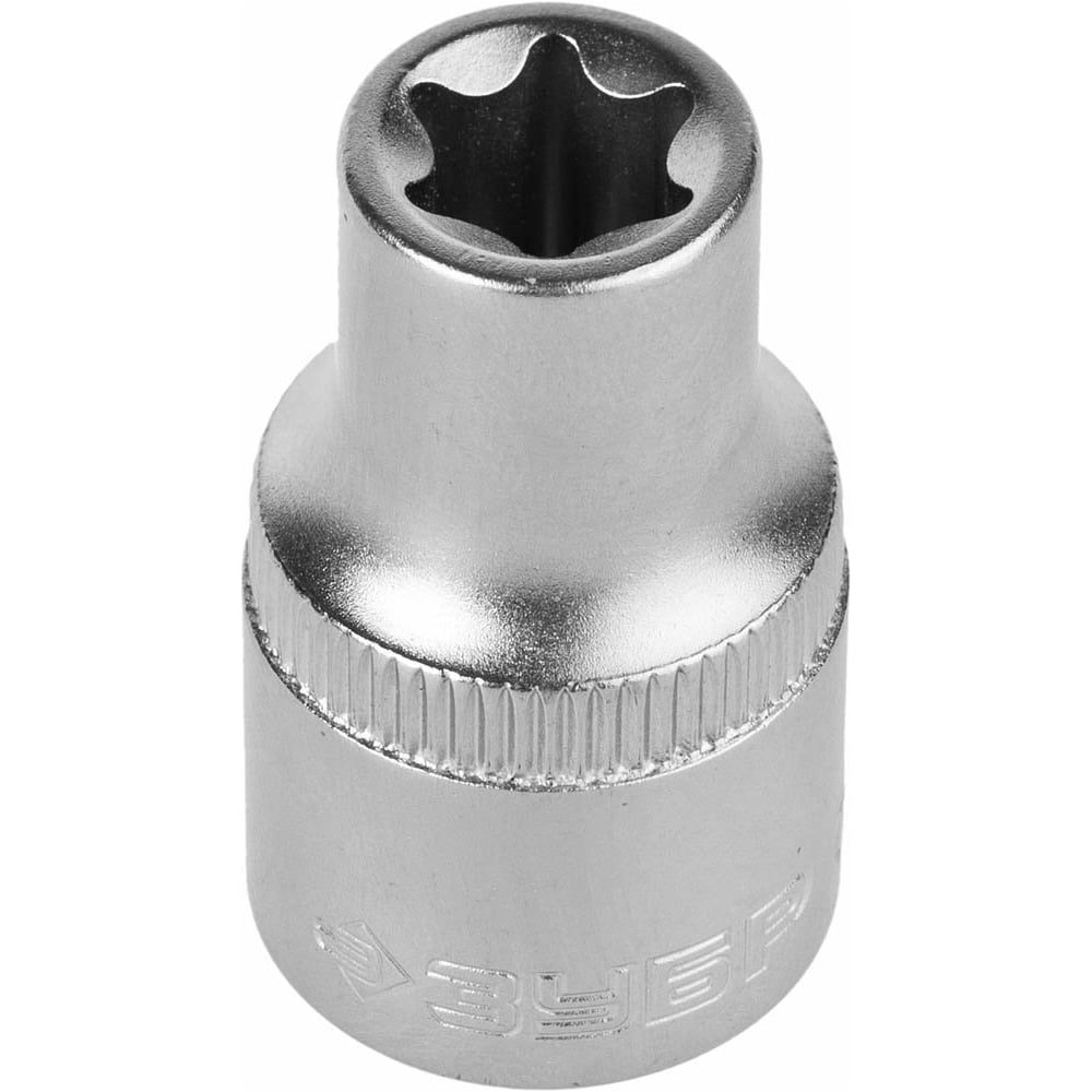 Головка торцовая ЗУБР "МАСТЕР" (1/2"), CrV, E-TORX, хроматированное покрытие, E12